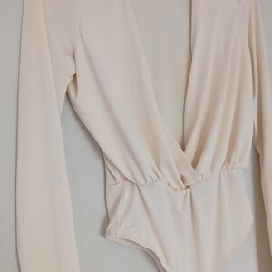 Revamped Cream Long Sleeve Bodysuit